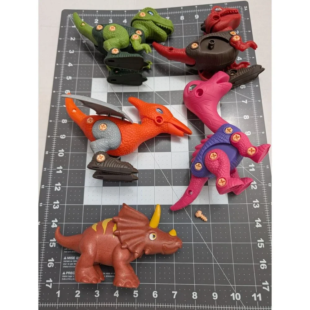 Take Apart‎ Dinosaur Stem colorful toys replacement pieces 5 plastic toys